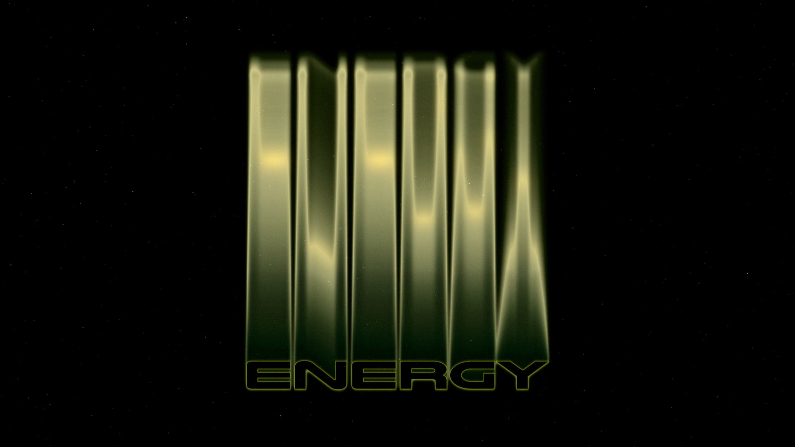Photo by Motion Lady - Lina Hadid a dark background with the word energy on it